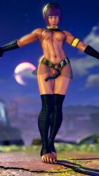 3d areolae athletic athletic_female bob_cut brown_body brown_skin busty ecchi_fighties egyptian egyptian_female female female_focus female_only hourglass_figure menat_(street_fighter) nipples nudity revealing_clothes see-through see-through_clothing short_hair skimpy skimpy_clothes street_fighter street_fighter_v tagme wide_hips