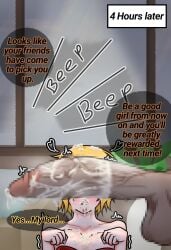 1boy 1girl1boy 1girls big_breasts big_penis blonde_female blonde_hair blowjob blush blushing_female bondage breasts censored cum cum_bubble cum_in_mouth cum_on_face cum_on_hair cumdump cumslut dialogue don_quixote_(limbus_company) english_text female gift gift_wrapping heart huge_cock large_breasts limbus_company male mind_break mosaic_censoring motion_lines partially_clothed penis_awe project_moon ribbon ribbon_bondage ribbons saliva saliva_bubble saliva_on_penis semen semen_bubble semen_on_penis siegfried_(limbus_company) standing steam text text_bubble throbbing throbbing_penis time_skip tongue veiny_penis yellow_hair