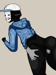 2boys anon cap commission dash_(derpixon) doggy_style gay_sex hoodie male masked skinny tagme