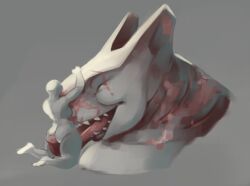 33millionsnails anthro body_scars closed_eyes cunnilingus fins head_fin head_fins holding_head large_tongue larger_female lesbian_sex licking licking_pussy mature_female megalodon oda_(33millionsnails) older_female original original_artwork original_character prehistoric_species scars scars_all_over shark shark_girl shark_humanoid size_difference smaller_female tongue true_shark yuri