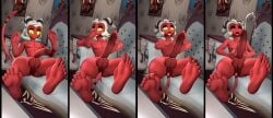 1boy foot_fetish foot_focus footjob helluva_boss male red_body red_skin tagme tidesafterdark_(artist)