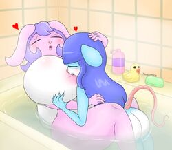 animal_humanoid ass balls bathing big_breasts big_butt blush breast_grab breast_sucking breasts closed_eyes female grope hair hand_on_breast hi_res huge_breasts huge_butt humanoid lagomorph leporid long_hair mammal mammal_humanoid mouse mouse_humanoid mouse_tail murid murid_humanoid murine murine_humanoid nipple_suck nude open_mouth rabbit rodent rodent_humanoid size_difference sucking touhoufan water yuri