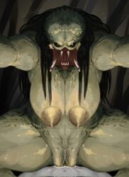 female yautja from predator (franchise) by parasytal