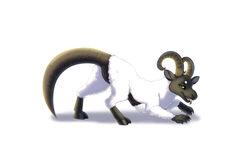 16:9 ass_up bovid caprine claws draconic dragon female feral hi_res hooves horn hybrid mammal open_mouth pussy scales sheep simple_background slim solo tongue tongue_out tuwka wool_(disambiguation)