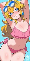 princess peach from mario (series) by xel4