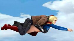 1boy 1girls 3d ambiguous_penetration animated bestmaledomvideos bestvideos blonde_hair bob_cut cape clothed_sex dc dc_comics erection female flying flying_sex injustice_2 jason_todd male no_sound penis red_hood_(dc) sex sky source_filmmaker supergirl superman_(series) trajan video