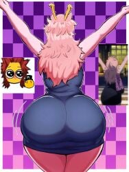 1girls ashido_mina_time-skip ass ass_of_the_gods boku_no_hero_academia bubble_butt dress dumptruck_ass female female_focus female_only large_ass long_hair luizinbk mina_ashido mina_ashido_time-skip my_hero_academia my_hero_academia_(finale) pink_body pink_hair post-timeskip reference_image solo spankable_ass thick_thighs thighs wide_hips
