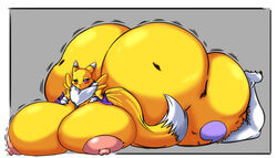 renamon from digimon by dragonicxs