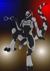 absurd_res agito-savra anthro handcuffs hi_res machine male male_only nude penis police robot shackles solo synth_(vader-san)