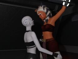 2girls 3d 3d_(artwork) actress ahsoka ahsoka_tano ariana_greenblatt asajj_ventress blush blushing_female bondage captured clone_wars crying cyanverse3d daz3d daz_studio enslaved femdom fondling forced forced_exposure girl_on_girl helpless helpless_girl little_girl molestation real_person science_fiction star_wars star_wars:_the_clone_wars suspended_in_midair tears tears_in_eyes teen_girl teenage_girl teenager younger_female