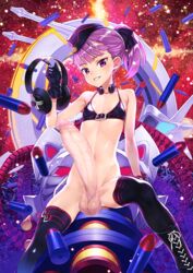 big_penis big_testicles breasts edit fate/grand_order fate_(series) front_view futa_only futanari headphones helena_blavatsky_(fate) huge_cock looking_at_viewer penis purple_hair sitting small_breasts smile teeth testicles thighs veiny_penis