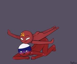 2boys anal anal_sex animated ass awkward_pose barefoot blush countryhumans doggy_style male male_only meme multiple_boys nomrico ruschi russia_(countryhumans) soviet_union_(countryhumans) spinning stickman yaoi