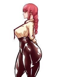 1girls chainsaw_man makima_(chainsaw_man) penpen_(artist) red_hair tagme thick_thighs thigh_focus