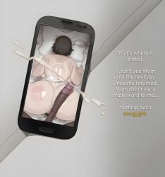 bull_pov cuckold cuckold_orgasm cuckolding dark-skinned_male dark_skin huge_penis interracial milf mother netorare ntr original pitiful_ejaculation plump soraoraora teasing_cuck_with_phone wife