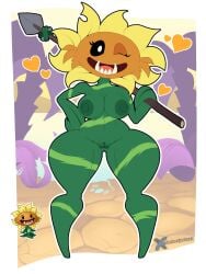 1girls anthro anthrofied anus ass breasts breasts cavewoman female flora_fauna plant plant_girl plant_humanoid plantie plants_vs._zombies plants_vs_zombies popcap_games primal_sunflower_(pvz) primitive pussy sunflower_(pvz) thelordjoshua1