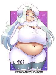 1girls 4k 4k_resolution artist_logo artist_name artist_signature artist_website belly belly_button belly_overhang big_belly big_breasts big_breasts big_breasts big_thighs bloated bloated_belly bloated_stomach bloated_tummy bloating blue_eyes boobs_bigger_than_head breasts breasts breasts breasts breasts_bigger_than_head breasts_bigger_than_torso chubby chubby_female enormous_belly enormous_boobs enormous_breasts enormous_thighs enormous_tits fat fat_belly fat_boobs fat_breasts fat_female fat_thighs fat_tits fishflavored giant_belly giant_boobs giant_breasts giant_thighs giant_tits gyatt gym_leader hd hi_res high_resolution highres hips hips_wider_than_shoulders huge_belly huge_boobs huge_breasts huge_breasts huge_thighs juicy_breasts juicy_thighs juicy_tits large_belly large_boobs large_breasts large_thighs large_tits long_hair melony_(pokemon) milf mommy nipples_bulge number_on_body overweight overweight_female pale-skinned_female pale_skin patreon_link plain_background plump plump_belly plump_boobs plump_breasts plump_female plump_thighs pokemon pokemon_ss presenting presenting_belly round_belly round_boobs round_breasts sexy_belly sexy_thighs showing_off showing_off_belly smile smiling smiling_at_viewer space_background star_background thick_belly thick_boobs thick_breasts thick_thighs thick_tits thighhighs thighs thighs_bigger_than_head thighs_bigger_than_torso thighs_together thunder_thighs tight_clothes tight_clothing tight_fit tight_pants tits_bigger_than_head titties tummy tummy_bulge tummy_fold water_weight white_background white_clothing white_hair white_hat