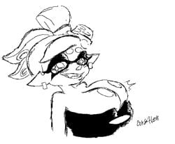 breasts cephalopod coryhen_(artist) huge inkling marie_(splatoon) self_upload smile splatoon squid squid_sisters