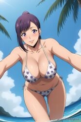 ai_generated aichat beach bikini cute ecchi female girl pinku pinku.ai pinkuai sexy solo_leveling sung_jin-ah water