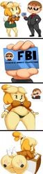 2019 animal_crossing animal_crossing_boy ass black_panties breasts disembodied_hands fbi female isabelle_(animal_crossing) male nintendo oddrich panties purple_yoshi_draws shortstack undressing villager_(animal_crossing)