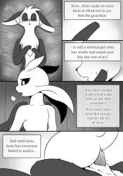 2024 antennae_(anatomy) anthro big_ears black_sclera blush comic dialogue duo ear_tuft ears_down english_text female fur genitals guardian_spirit long_ears male male/female microsoft moki_(species) monochrome nude ori_(ori) ori_(series) penis pivoted_ears snout speech_bubble tail text tuft vavacung white_body white_eyes xbox_game_studios