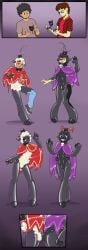 2boy anthro bell_collar bodysuit brainwashed brainwashing cape collar crown cult_of_the_lamb encasement frottage frotting furry gay goat goat_(cult_of_the_lamb) goo goo_transformation helixjack hooves hypnosis lamb_(cult_of_the_lamb) latex latex_bodysuit latex_clothing latex_skinsuit latex_suit latex_transformation liquid_latex male male/female mind_control nulge null_bulge nullge original_characters rubber rubber_body rubber_bodysuit rubber_clothing rubber_creature rubber_suit rubber_transformation rubbing rubbing_bulge sharp_teeth sheep skinsuit skinsuit_transformation spiral_eyes squish transformation transformation_sequence