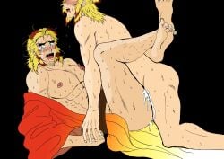 anal anal_sex balls bara blush demon_slayer father_and_son gay gn3g incest kimetsu_no_yaiba male male_only muscles muscular nude penis rengoku_kyoujurou rengoku_shinjurou sex sweat sweating