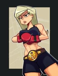 1female 1girls 2024 abs agent_k american american_flag black_eyes black_eyes_female blonde_female blonde_hair blonde_hair blonde_hair_female boxing boxing_gloves boxing_gloves_only boxing_shorts caucasian caucasian_female championship_belt clothed clothed_female clothes clothing commission cracking_knuckles crown digital_art digital_drawing digital_drawing_(artwork) digital_media digital_media_(artwork) disney earrings eyebrow_raise eyebrow_raised fanart female female_focus female_human female_only female_solo fight fighting fighting_stance gold_(metal) herosmacker karen_mildred_daring long_blonde_hair long_hair long_hair_female looking_aside milf pointy_chin preparation preparing raised_eyebrow red_boxing_gloves red_gloves shiny_lips solo solo_female solo_focus star stars the_replacements title_belt