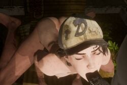 1boy 1boy1girl 1girls 3d 3d_animation 3d_model animated animation ass baseball_cap black_hair blowjob breasts brown_hair clementine_(the_walking_dead) cock dark-skinned_female dark-skinned_male dark_skin erect_nipples eyes_closed faceless_male feet fellatio female female_focus gif hat headwear large_penis light-skinned_female light_skin magichat male male/female medium_breasts medium_hair nipples nude nude_female nude_male oral oral_penetration oral_sex penis petite short_playtime skinny the_walking_dead the_walking_dead_game thick_penis thighs