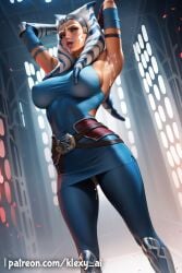 ahsoka_tano ai_generated armor armored armored_female armpit armpit_fetish arms_behind_head belt big_breasts blue_eyes breasts clone_wars clothed clothed_female clothing cum cum_drip cum_dripping cum_dripping_out_of_pussy cum_in_pussy cum_inside cum_on_armpit cumshot face_mark face_marking face_markings female female_focus female_only fully_clothed fully_clothed_female hourglass_figure kissy_face klexyai looking_away looking_away_from_viewer looking_up markings_on_face open_mouth open_mouth orange_skin patreon patreon_username sideboob sleeveless sleeveless_clothes sleeveless_clothing solo solo_female star_wars thick_thighs thigh_highs thighhighs togruta voluptuous voluptuous_female