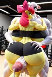 anthro apple_bloom_(mlp) ass_grope black_clothing furry huge_ass huge_breasts mlp my_little_pony pony tight_clothing tubetop ych_(character)