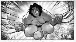 balls bara big_penis boner erection james_howlett male male_only marvel marvel_comics marvel_rivals monochrome muscles muscular nude penis sideburns solo solo_male wolverine_(marvel_rivals) wolverine_(x-men) x-men zenpei