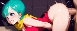 ai_generated anal anal_sex anus bulma_briefs bulma_briefs_(majin_buu_saga) doggy_style