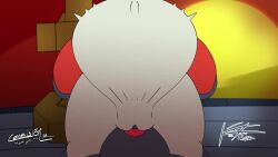 anthro anthro_penetrated big_ass big_breasts cum_inflation cum_inside full_nelson furry ho-oh koznsfw pokemon pokemon_(species) stomach_bulge tagme vaginal_penetration video x-ray zoroark