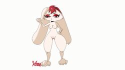 animated anthro breasts furry rabbit small_breasts venno