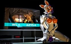 3d animatronic anthro big_breasts breasts canid canine dildo female five_nights_at_freddy's five_nights_at_freddy's_world fox hi_res lolbit_(fnaf) machine mammal masturbation nipples nude open_mouth orgasm pussy robot rythmit sex sex_toy solo source_filmmaker video_games