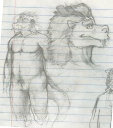 anthro build_tiger civesive dragon eastern_dragon genital_slit male male_only nude scalie solo woo_long