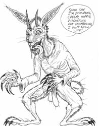 anthro balls male penis rabbit smutty_bunny_(character) solo thesmuttiestbeast ugly ugly_ass_rabbit