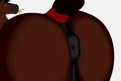 2019 3:2 absurd_res ambiguous_gender anus ass brown_fur butt_focus close-up equid equine feral foreshortening fur hi_res kkhorseplay looking_at_viewer male_only mammal presenting puffy_anus rear_view shaded simple_background sketch solo standing tail_wraps white_background wraps