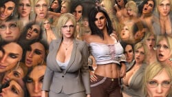 2girls 3d big_ass big_breasts big_thighs breasts bust busty capcom curvaceous curvy curvy_figure dead_rising dead_rising_(series) female hips huge_ass huge_breasts isabela_keyes jessica_mccarney large_ass large_breasts light-skinned_female light_skin mature mature_female otacon212 slim_waist tan-skinned_female tan_body tan_skin thick thick_hips thick_legs thick_thighs thighs voluptuous waist wide_hips