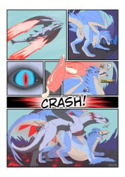 absurd_res anus bodily_fluids border capcom claws comic dhalek digital_media_(artwork) dragon duo elder_dragon erection female female_penetrated feral flying genital_fluids genitals grey_body hi_res horn male male/female male_penetrating male_penetrating_female monster_hunter mythological_creature mythological_scalie mythology onomatopoeia open_mouth penetration penile penis precum scales scalie sex sound_effects tail text vaginal valstrax velkhana vulva white_border wings