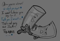 adamationz cum handjob inanimate_insanity jack_(ii) object_shows oj_(ii) osc stroking_penis tentacle_penis