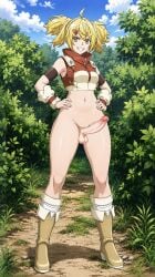 ai_generated futa_only futanari oikatzo shangri-la_frontier standing waiting_for_sex