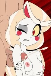 armpit armpit_fetish charlie_morningstar_(hazbin_hotel) cock cum hazbin_hotel nipples tits