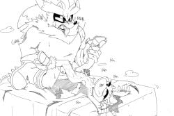 belly_bulge blaze_the_cat silver_the_hedgehog sonic_(series) sonic_the_hedgehog_(series)