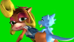 1boy 1girls 3d animated anthro ass blonde blonde_hair blue_body blue_skin bottomless bottomless_female bouncing_ass coco_bandicoot crash_(series) ducktape ducktapeani female flower_in_hair green_background green_eyes hand_on_another's_ass hand_on_ass hands_on_another's_ass hands_on_ass kobold korbendallas male sex sfm simple_background sound source_filmmaker tagme tail teeth thrusting video