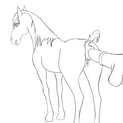 1:1 anal anal_penetration animal_genitalia animal_penis animal_vulva animated anus balls big_penis bodily_fluids butt cum cum_inside digital_media_(artwork) disembodied_penis duo equid equine equine_anus equine_genitalia equine_penis equine_vulva erection female female_penetrated feral feral_penetrated fuckermare genital_fluids genitals hi_res horse large_penetration male male/female male_penetrating male_penetrating_female mammal monochrome penetration penile penile_penetration penis puffy_anus sex simple_background tail tongue vulva zoophillia