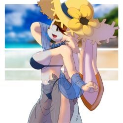 artist_name beach beach_background beach_episode bead_necklace beaded_necklace bikini bikini_bottom bikini_top boobs bunny curvy curvy_anthro curvy_body curvy_female curvy_figure curvy_hips curvy_thighs digital_art digital_drawing_(artwork) digital_media_(artwork) female female_anthro female_focus female_only lipstick looking_at_viewer milf mobian mobian_(species) mobian_rabbit mom mommy necklace necklace_female rabbit rabbit_ears sarong sega sfw sfw_version sfw_version_available sonic_(series) sonic_team sonic_the_hedgehog_(series) straw_hat summer summer_hat thights tits transparent_clothing twitter_artist twitter_link twitter_links vanilla vanilla_the_rabbit wholesome woman woman_focus woman_only woman_solo