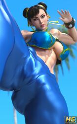 3d ass big_ass big_breasts breasts capcom chun-li curvaceous curvy curvy_female curvy_figure female female_only hagiwara_studio mature_female milf muscular muscular_female street_fighter street_fighter_6 tagme thick_thighs