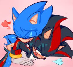 2boys ambiguous_penetration chest_fur doggy_style doggystyle embarrassed flustered from_behind from_behind_position furry furry_only gay groping_breasts heart hedgehog pinklilim shadow_the_hedgehog sonic_(series) sonic_the_hedgehog sonic_the_hedgehog_(series) tailwag yaoi