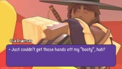 1girls 3boys anal anal_sex badplusactor block_tales blowjob brown_body brown_hair calypso_(block_tales) circumcised crucified dark-skinned_female flintlock_pirate_(block_tales) pirate_(block_tales) player_(block_tales) roblox sound tagme video zoo_wee_mama